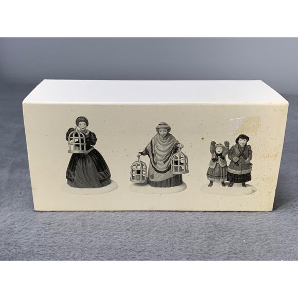 Department 56 Heritage Village "The Bird Seller" Handpainted Porcelain Figurines - Picture 5 of 7
